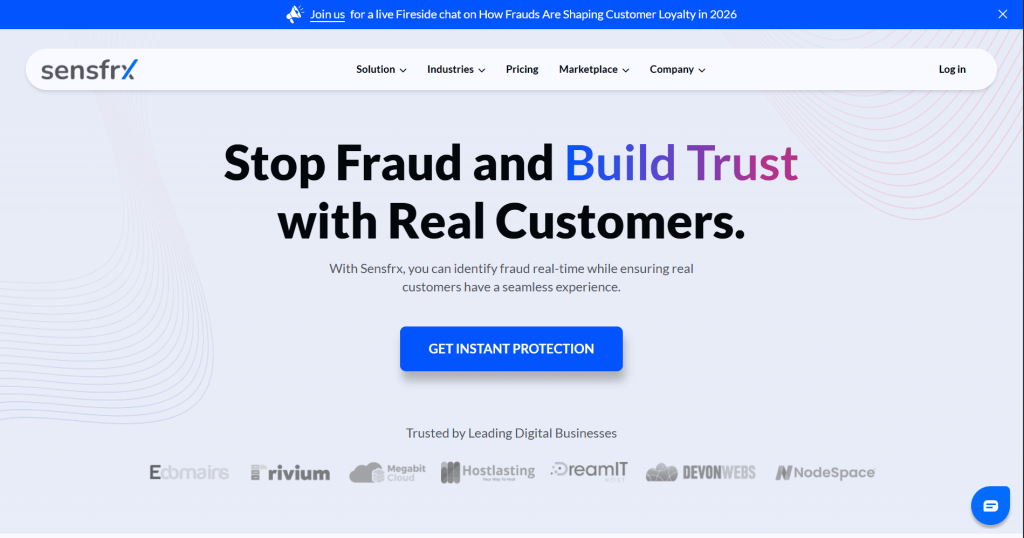 sensfrx screenshot 