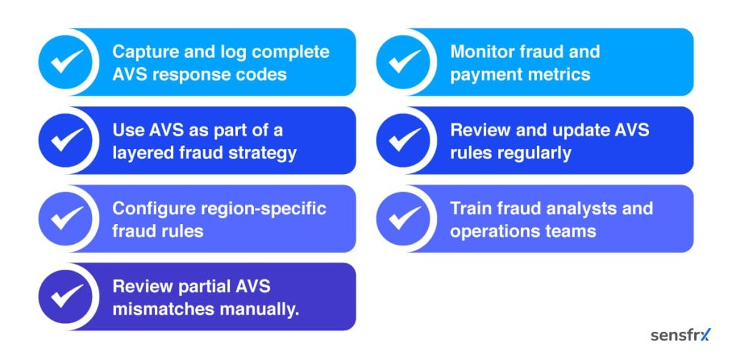 merchant security checklist for avs